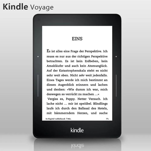 Электронная книга Amazon Kindle Kindle Voyage с чехлом, Монохромный ...