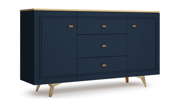 Комод Кураж Комодино Вега Сапфир, 150x42x85 см, 3 ящ. - купить по ...