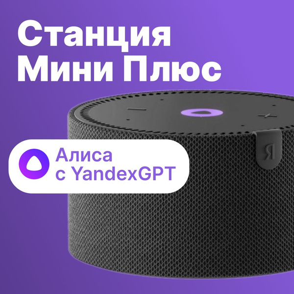 Станция Яндекс Мини Плюс (YNDX-00021 Black) без часов купить на OZON по ...