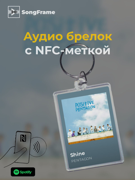 Брелок Spotify с NFC PENTAGON - Shine - купить с доставкой по выгодным ...