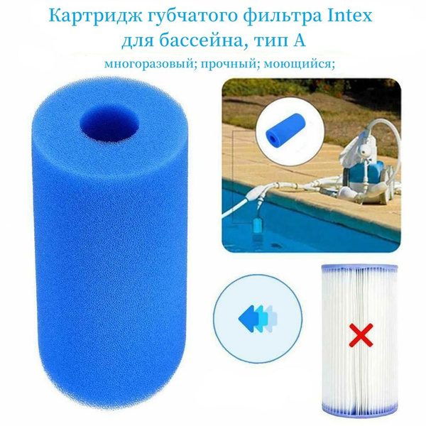 Картридж губчатого фильтра Intex для бассейна, тип A - купить с ...