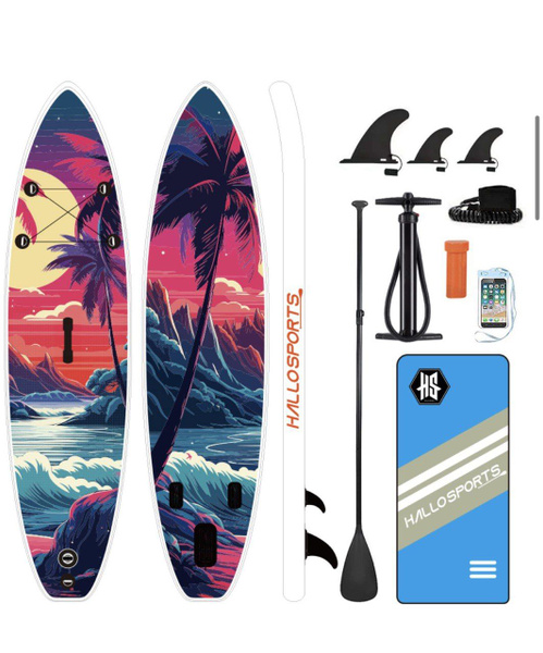 SUP board Hallo sports, Сап борд, сапборд двухслойный полный комплект ...