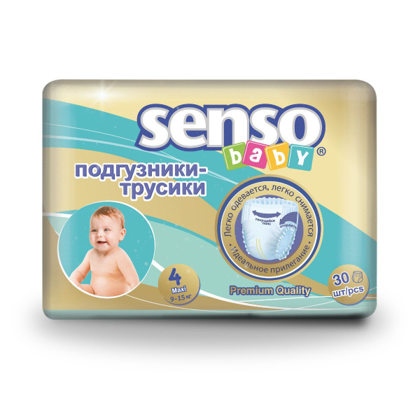 Подгузники-трусики для детей Senso Baby 4/9-14 кг, 30 шт - купить с ...