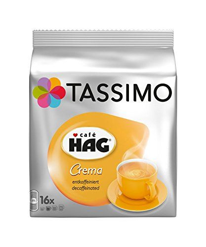 Капсулы Tassimo Caf HAG, 80 кофейных капсул, упаковка из 5 штук, 5 x 16 ...
