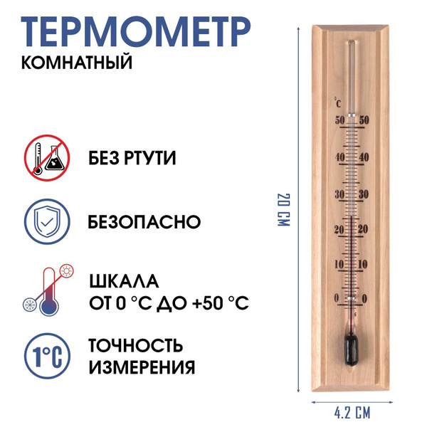 Термометр, градусник комнатный "Уют", от 0C до +50C купить по выгодной ...