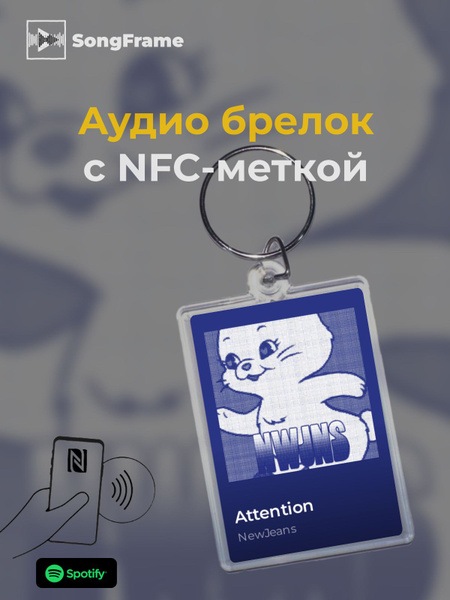 Брелок Spotify с NFC NewJeans - Attention - купить с доставкой по ...