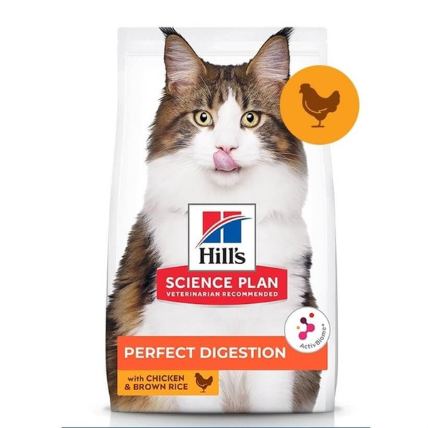 Корм для кошек Hills Perfect Digestion, регулирующий пищеварение, 1,5 ...