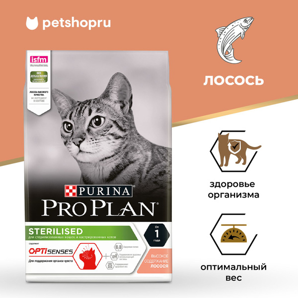 Сухой корм PRO PLAN Sterilised VITAL FUNCTIONS для взрослых ...