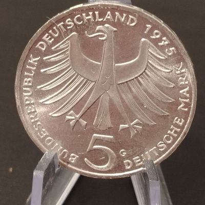 Коллекционная монета 5 марок (deutsche mark) Германия 1975 год "100 лет ...