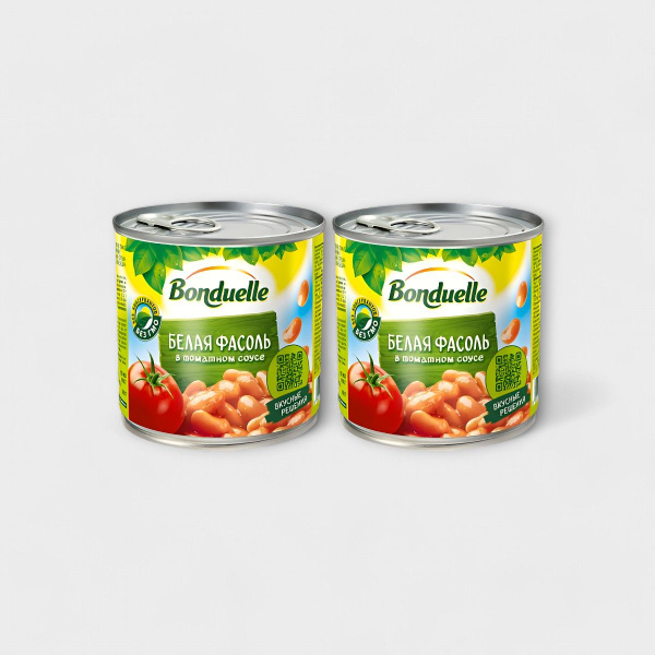 Фасоль Bonduelle в томатном соусе, 400г х 2шт - купить с доставкой по ...