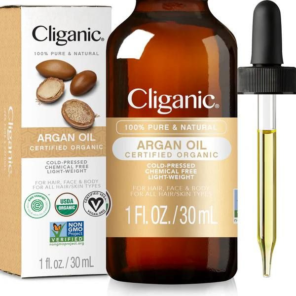 Органическое Аргановое масло 30 мл Cliganic (Клиганик,) для кожи ...
