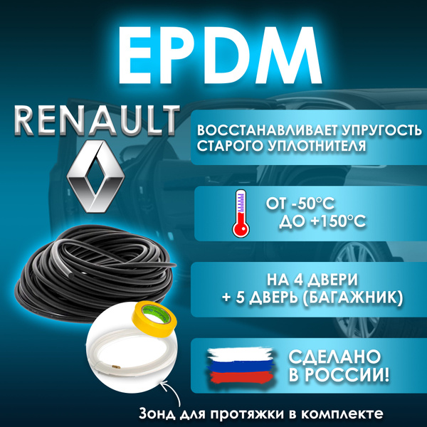 EPDM вставка-уплотнитель для дверей автомобиля Renault / Рено - купить ...