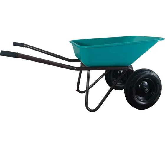 Тачка садовая LWI Строительная двухколесная тачка 130 л, 250 кг купить ...