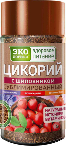 Цикорий Экологика с шиповником сублимированный, 85 г, 1 шт купить на ...