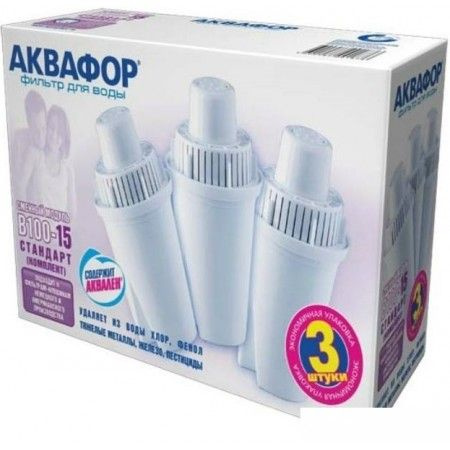 Комплект картриджей АКВАФОР В15 В100-15 (комплект, 3 шт) - купить с ...