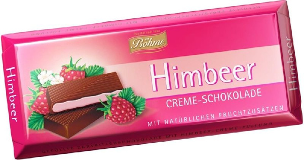 Шоколад BOHME тёмный с малиновой начинкой 62% 100г - купить с доставкой ...