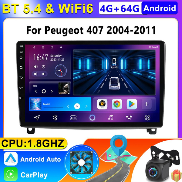 Штатная магнитола 4+64GB Peugeot 407/ Пежо 407 магнитола Android /2din ...