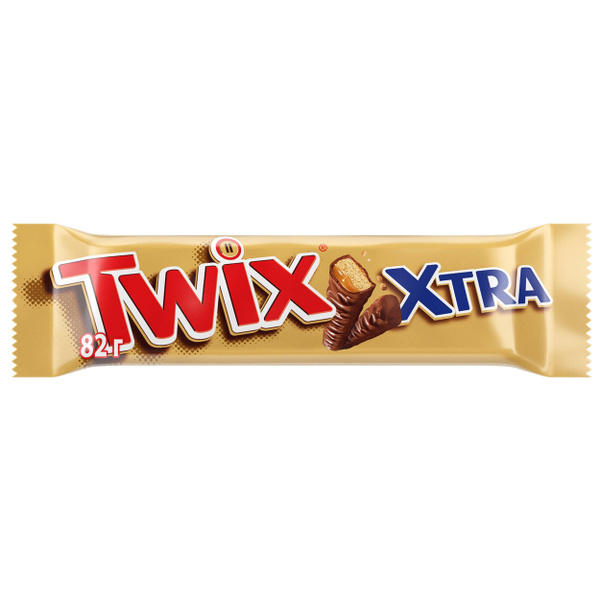 Шоколадный батончик Twix Xtra с карамелью и печеньем, 82 г купить на ...