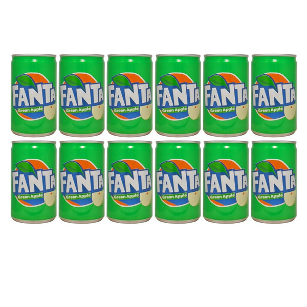 Газировка Fanta Зеленое Яблоко Набор 12 шт по 150 мл Вьетнам - купить с ...