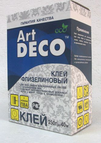 Клей для обоев Art Deco флизелиновый. 250г/40м2 - купить с доставкой по ...
