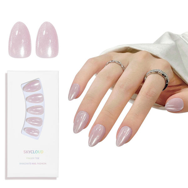 накладные ногти короткие с клеем( 30 типсы + клеевые стикеры + пилочка ...