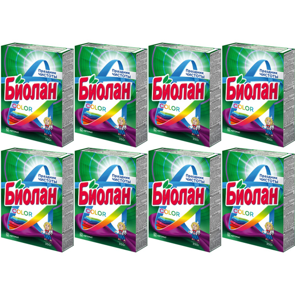 Стиральный порошок Биолан Color автомат для цветного белья 350 г, набор ...