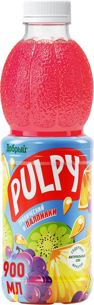 Напиток сокосодержащий ДОБРЫЙ Pulpy Тропический, 0.9л купить на OZON по ...