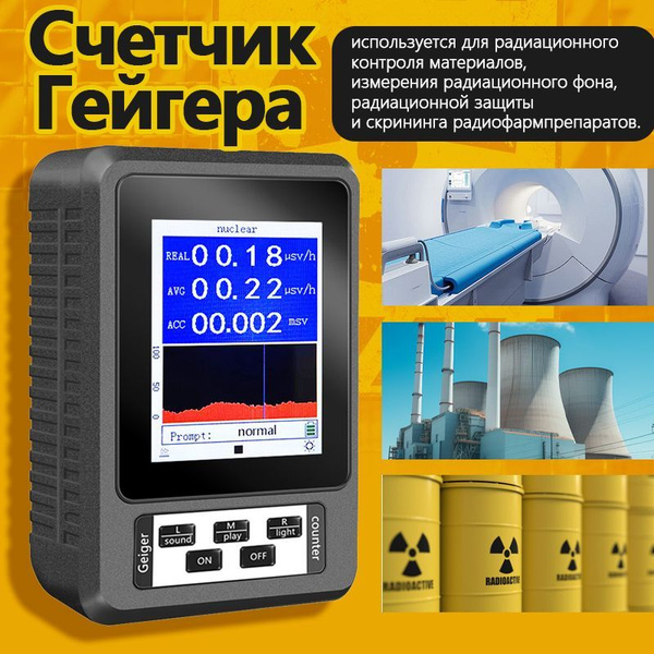 Портативный детектор дозиметр тестер для измерения ядерного ...