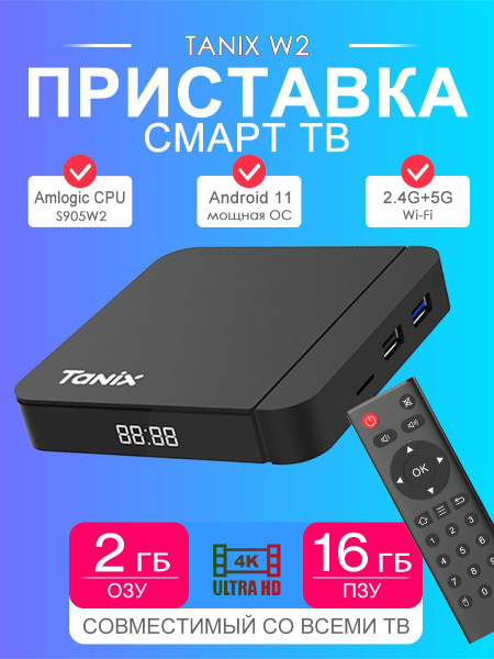 Приставка tanix w2 подключение к телевизору