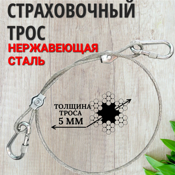 Характеристики Страховочный трос для лодочного мотора в ПВХ-оболочке ...