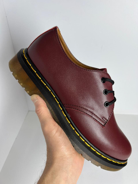 Полуботинки Мужской, Женский Dr. Martens умеренный красный, размер 44 ...