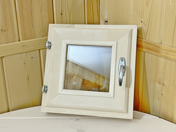 Банное окно из липы 30 х 30 см, двойное стекло купить на OZON по низкой ...