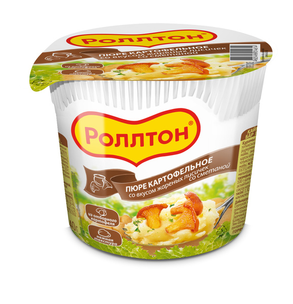 Пюре быстрого приготовления Роллтон картофельное со вкусом жареных ...