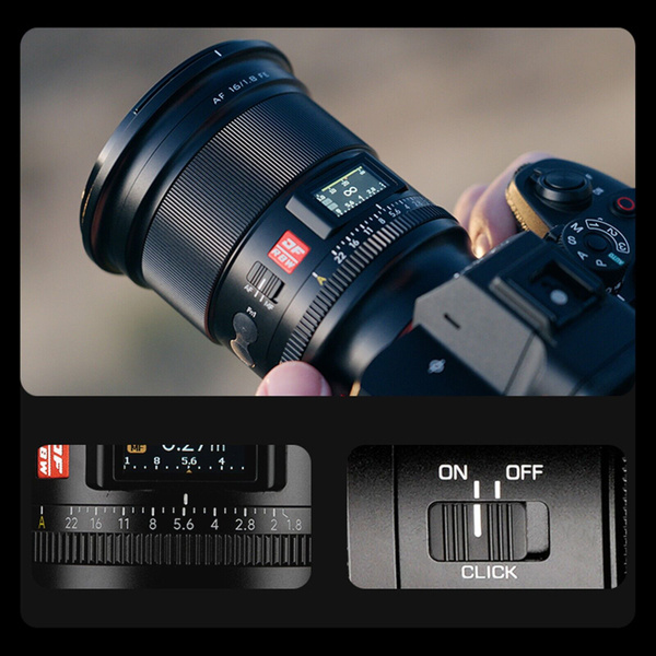 Viltrox AF 16 мм F1.8 Z для объектива Nikon Z Mount, широкоугольный ...