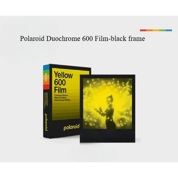 Pellicola Istantanea Polaroid 600 Duochrome - Nero E Giallo, 8 Foto, Per Fotocamere Istantanee