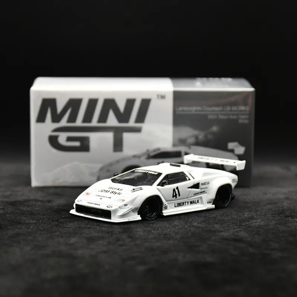 Mini GT Lamborghini Countach LB-WORKS Blanc - Édition Tokyo Auto Salon 2024 - Modèle 1:64 Neuf