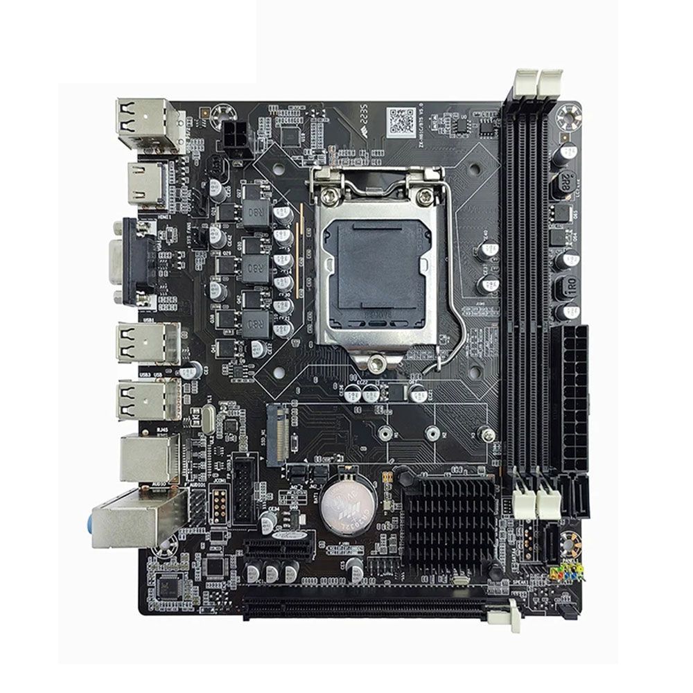 AtermiterМатеринскаяплатаH61LGA1155HUANANZHI,DDR3,NVMeSSDM.2,USB3.0,IntelCorei3/i5/i7