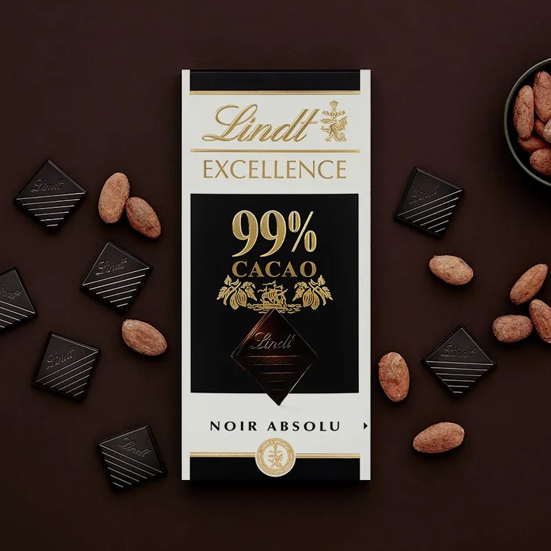 Шоколад Lindt Excellence, горький 99% 50г. (Франция)