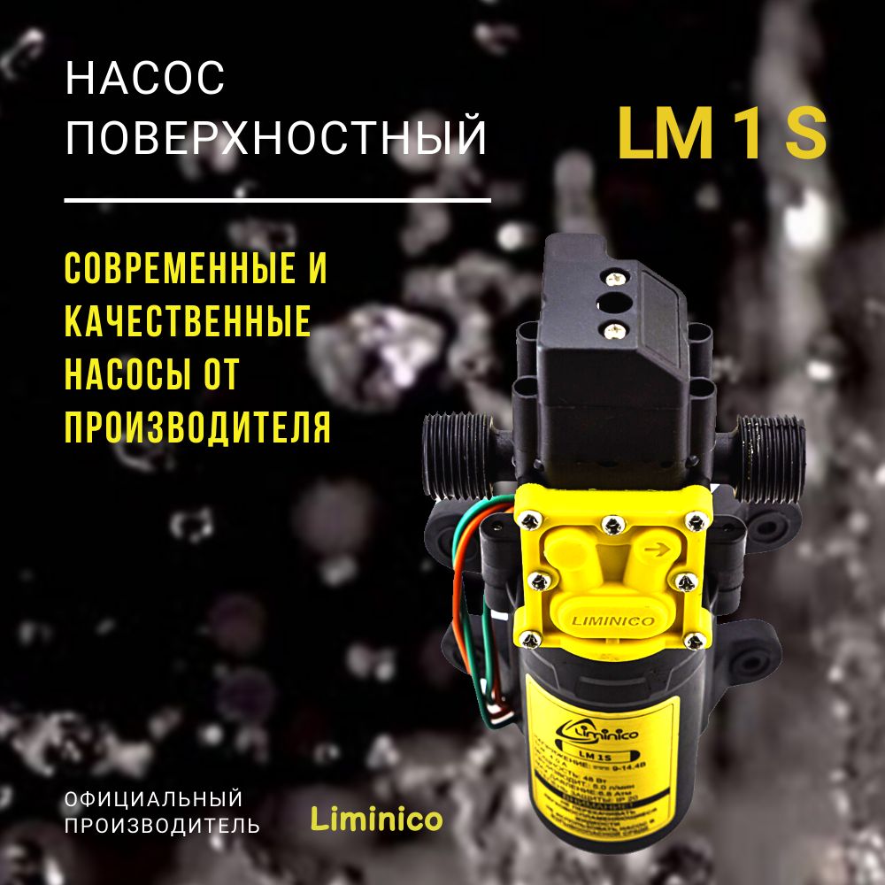 НасоспомпавысокогодавленияLiminicoLM1S/12В,всасывающий,резьба1/2