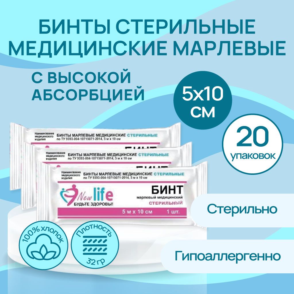 Бинт марлевый медицинский...