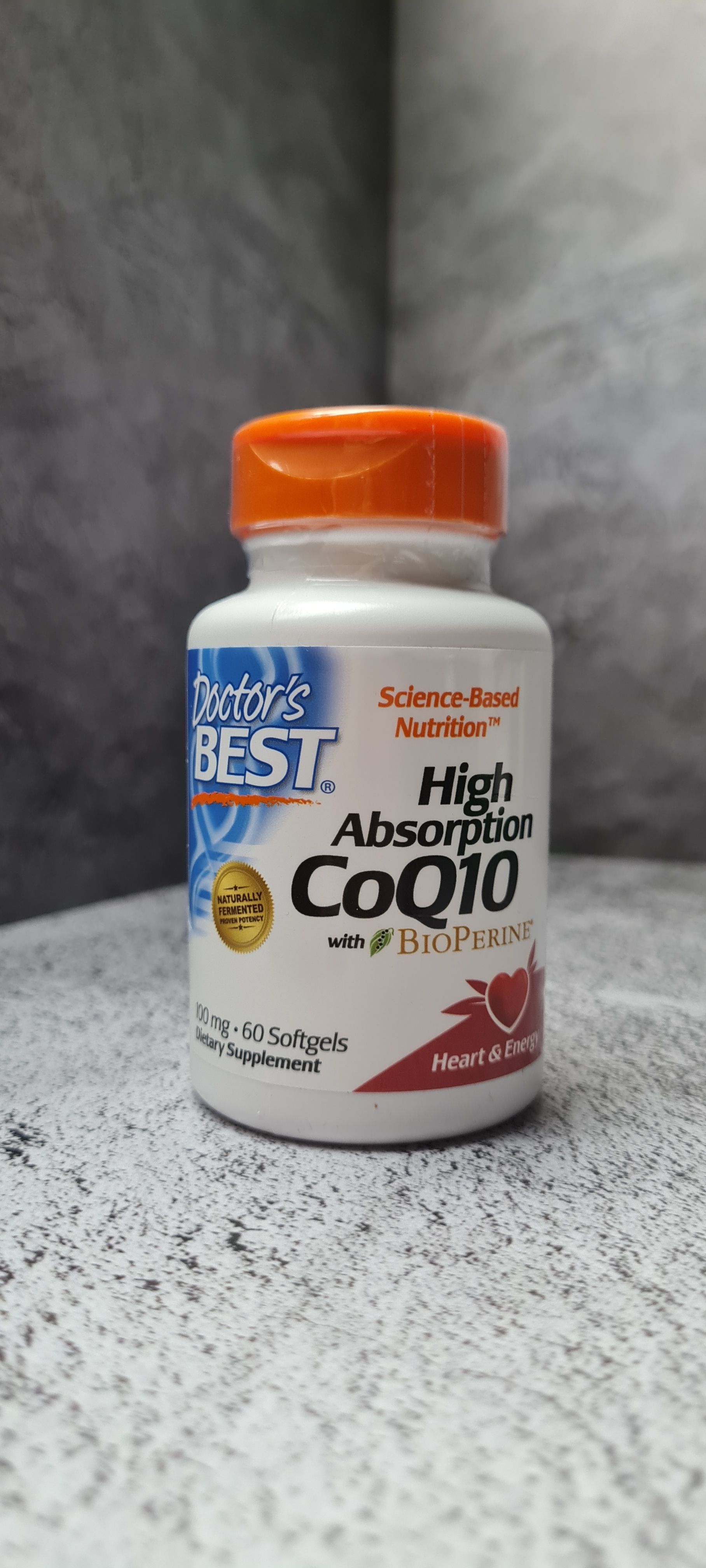 Doctor's Best CO Q10 60 veggie caps, Доктор Бэст Коэнзим Q10 с высокой степенью усвоения с BioPerine, 100 мг, 60 мягких таблеток