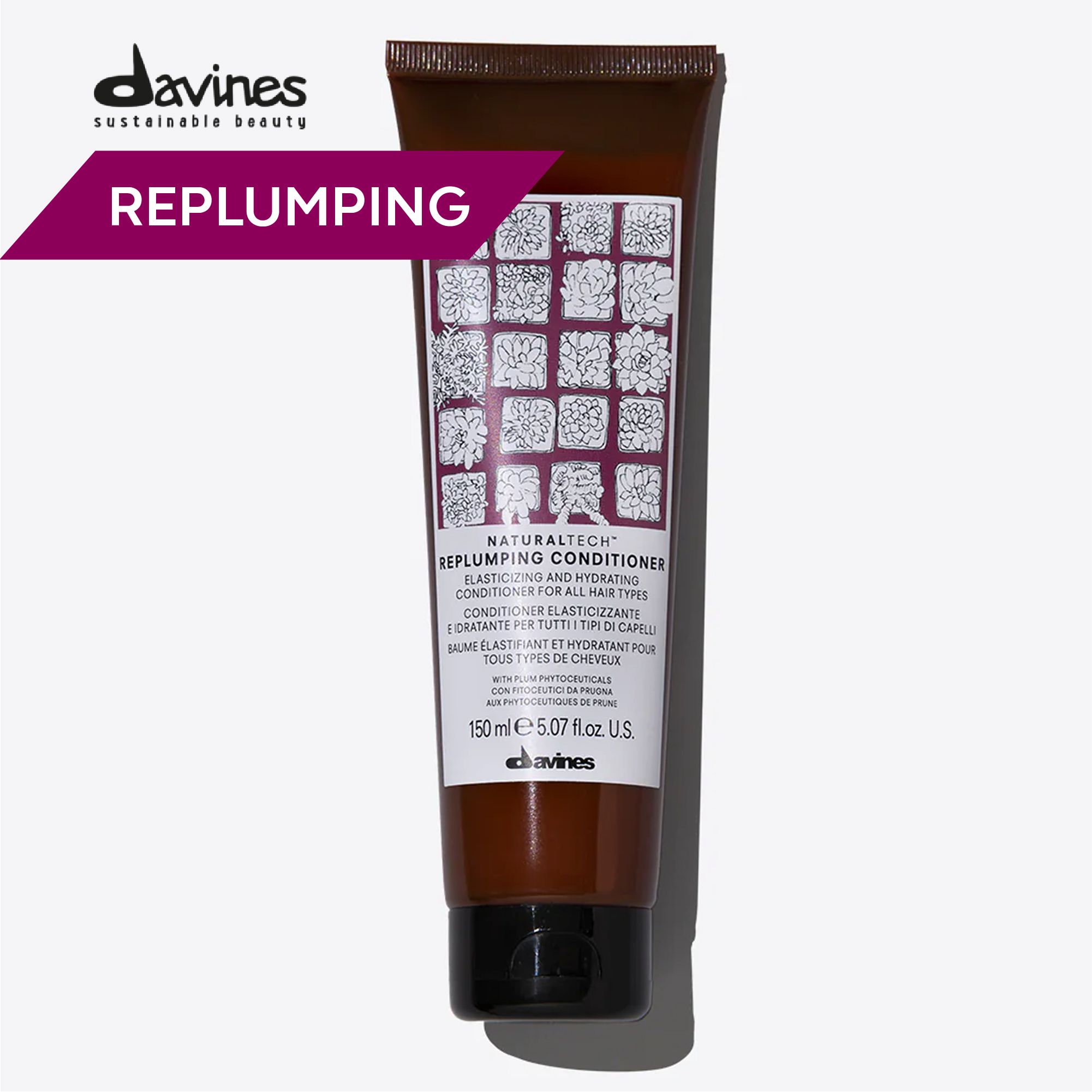 Davines NT Replumping Профессиональный уплотняющий кондиционер для волос, Италия