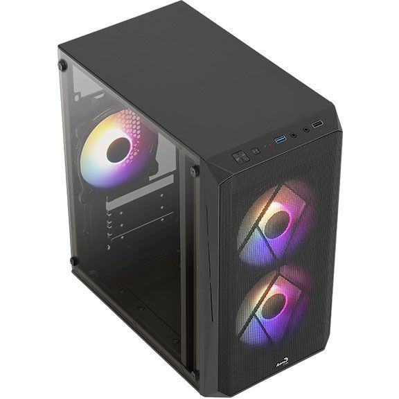 Корпус Aerocool CS-107-A-BK-v2 черный без БП mATX 1xUSB2.0 1xUSB3.0 audio