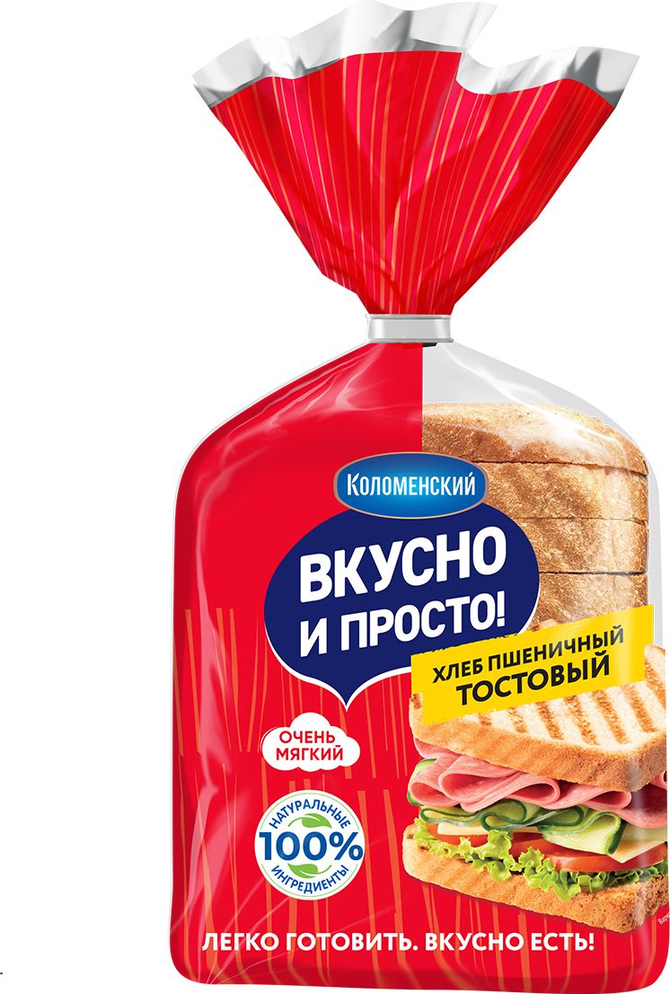 Хлеб Вкусно и Просто Тостовый пшеничный в нарезке, 320 г - купить с  доставкой по выгодным ценам в интернет-магазине OZON (512052722)