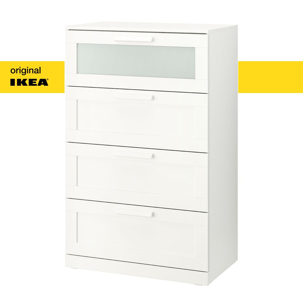 Комод IKEA BRIMNES, 78x46x124 см, 4 ящ. - купить по выгодной цене в  интернет-магазине OZON (1483067327)