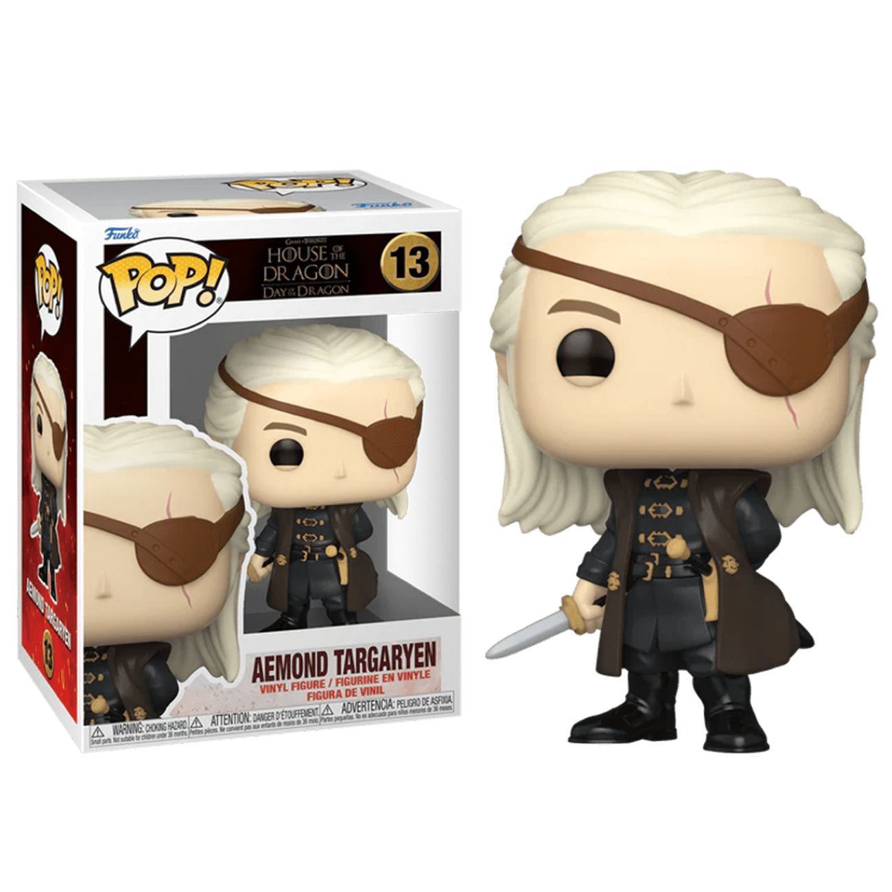 Фигурка Funko Pop! House of Dragons: Aemond Targaryen (Фанко Поп Эйемонд  Таргариен в маске из сериала Дом дракона) - купить с доставкой по выгодным  ценам в интернет-магазине OZON (1517106499)