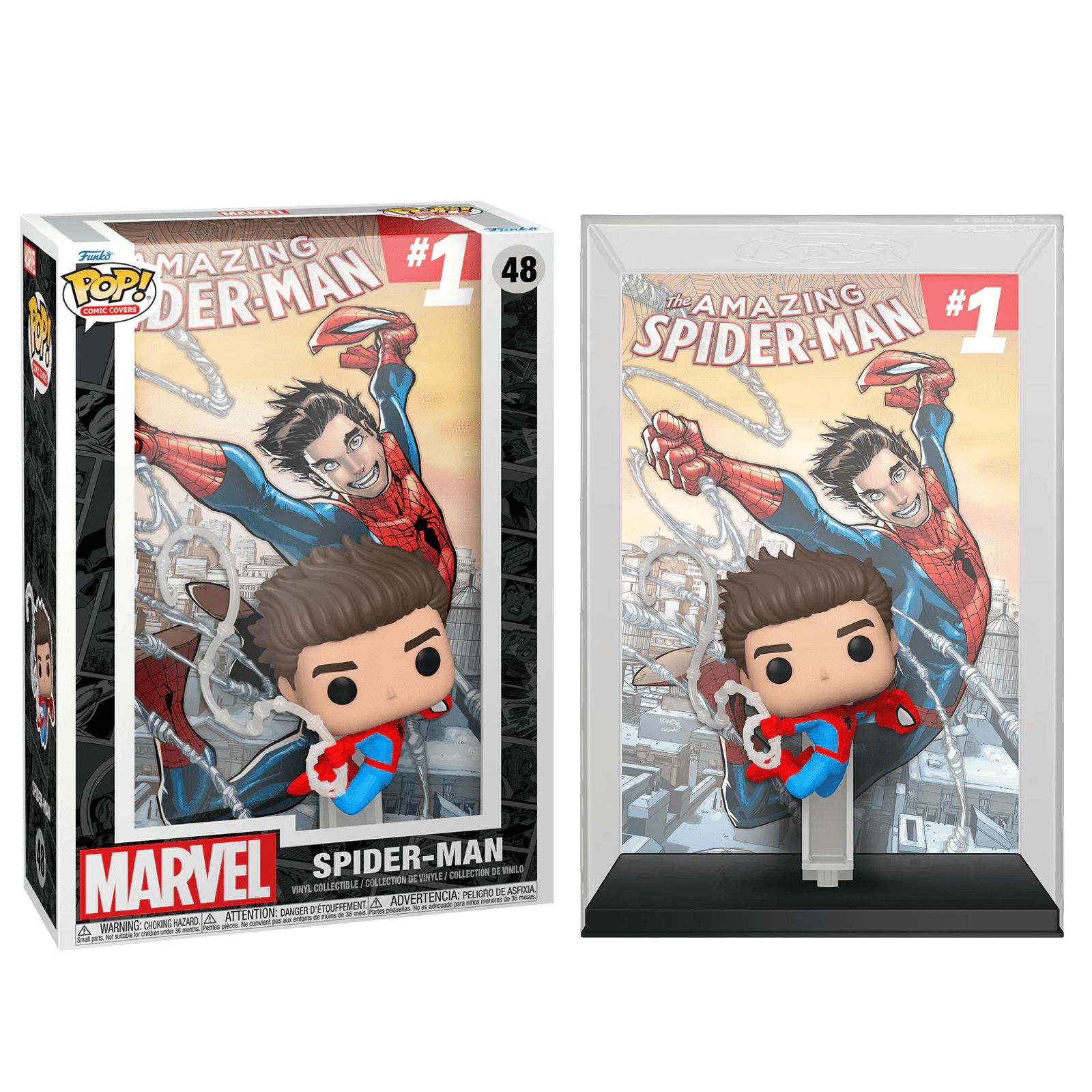 Фигурка Funko Pop! Amazing Spider-Man #1 Marvel (Фанко Поп Удивительный  Человек-Паук #1 Марвел из серии Обложки Комиксов) - купить с доставкой по  выгодным ценам в интернет-магазине OZON (1490003482)