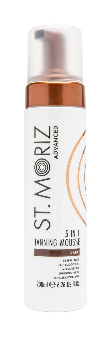 Тонирующий автобронзант-мусс для тела St. Moriz Advanced 5 In 1 Tanning Mousse Dark, 200 мл