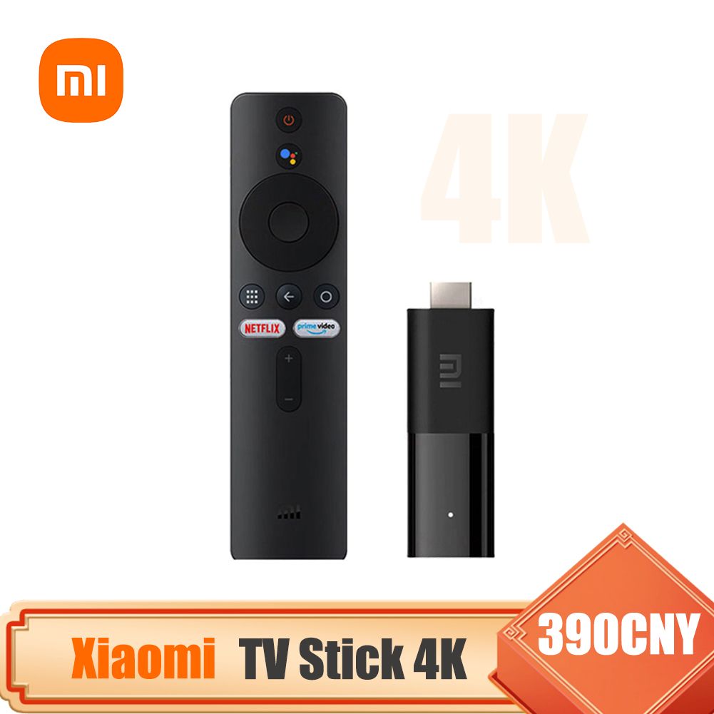 Xiaomi Медиаплеер Mi TV Stick MDZ-30-AA Android, 3 ГБ/8 ГБ, Bluetooth,  Wi-Fi, черный