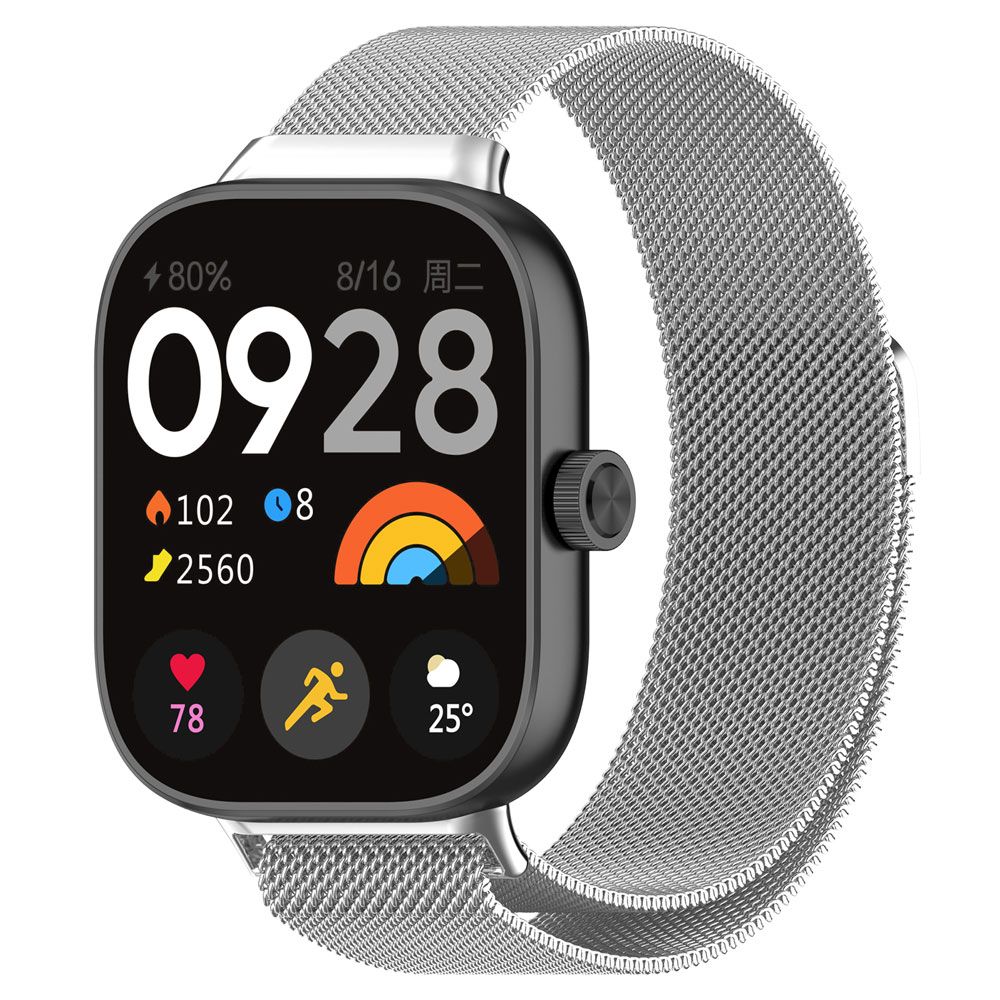 МеталлическиймиланскийремешокдлябраслетаизнержавеющейсталиRedmiWatch4Xiaomiband8pro